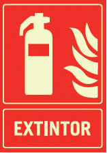 señal de extintor