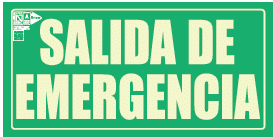 señal de salida de emergencia