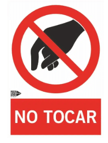 Señal de no tocar